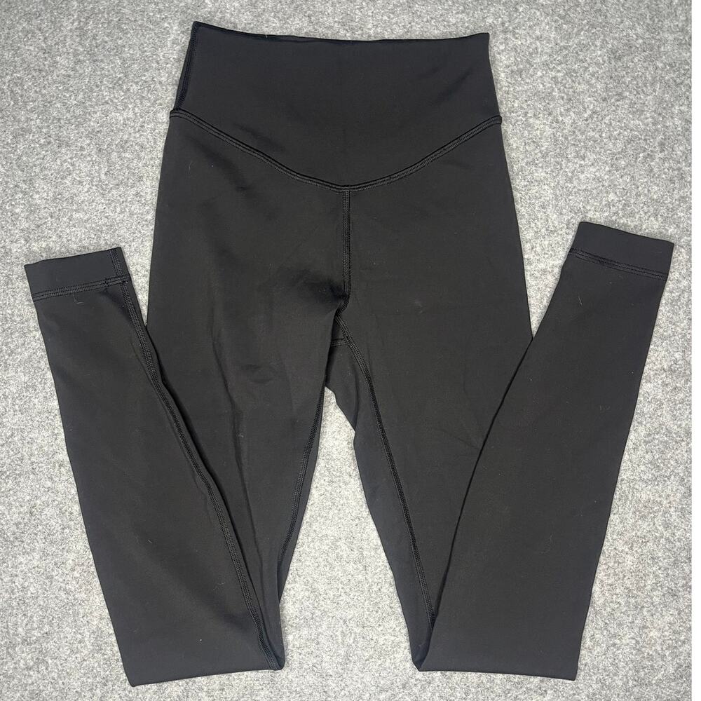 Lululemon Wunder Under Smooth Cover High Rise Leggings Black LW5FUAS Size 2